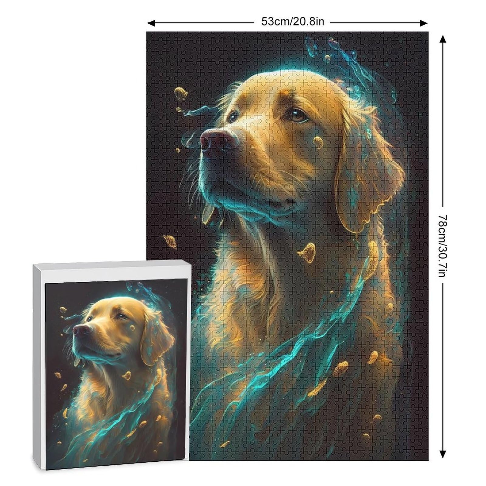 Деревянный пазл Golden Retriever Dog 1000 элементов 78 x 53 см, фото №2