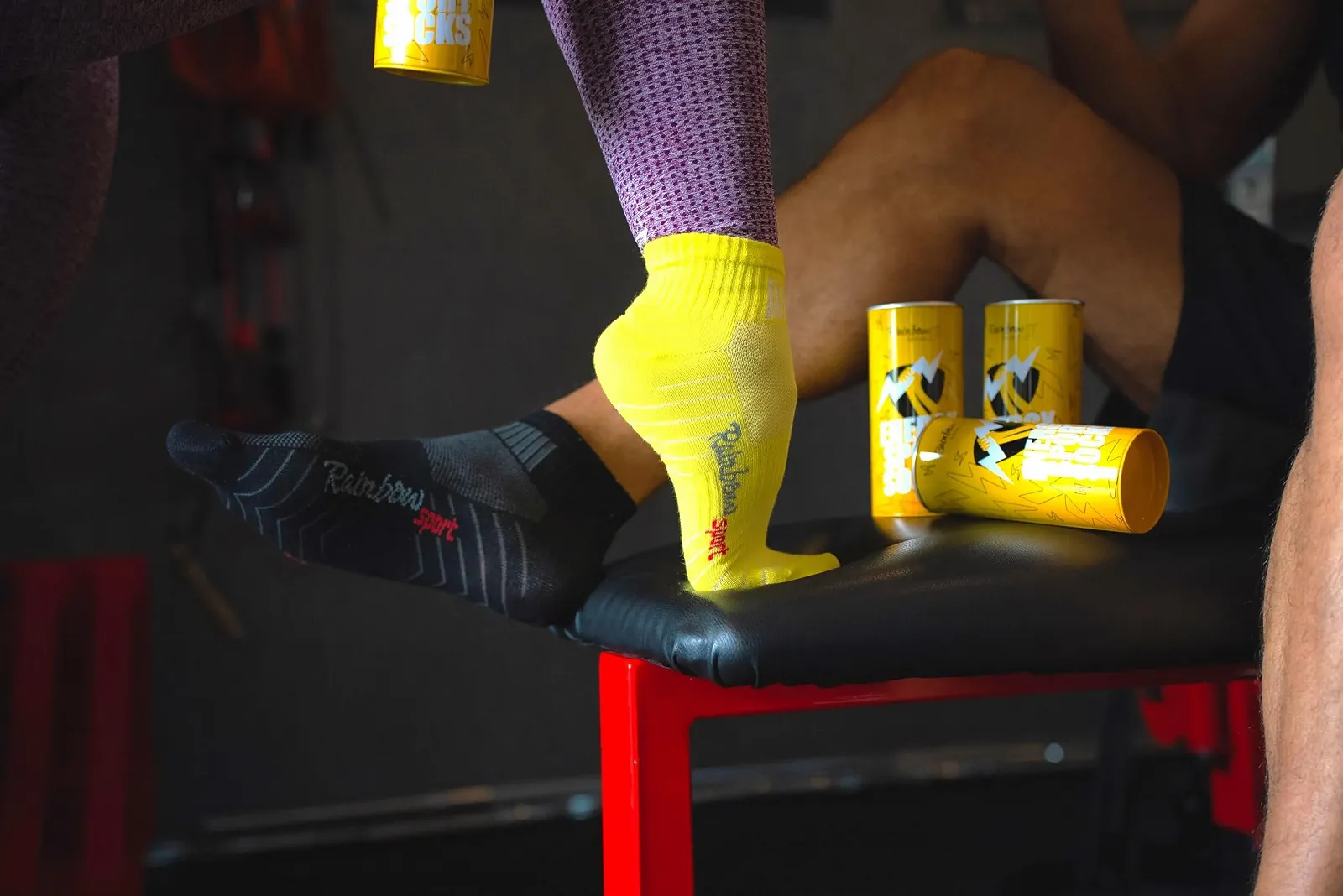 Шкарпетки Energy Drink Sport Rainbow Socks для жінок та чоловіків - 2 пари, фото №6