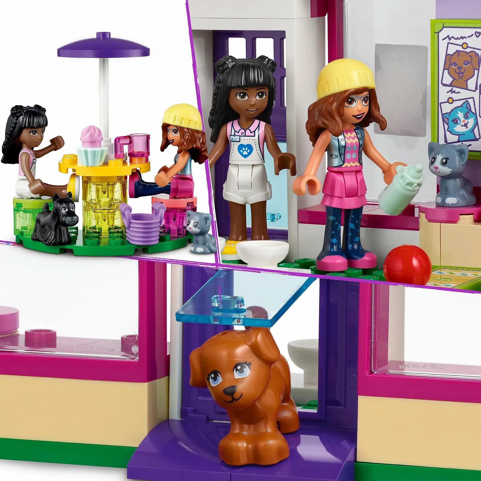 LEGO Friends Кафе для ухода за животными 41699 Heartlake City Игровой набор с животными и мини-куклами для спасения животных, игрушка от 6 лет, фото №4 LEGO Friends Кафе для ухода за животными 41699 Heartlake City Игровой набор с животными и мини-куклами для спасения животных, игрушка от 6 лет, фото №4