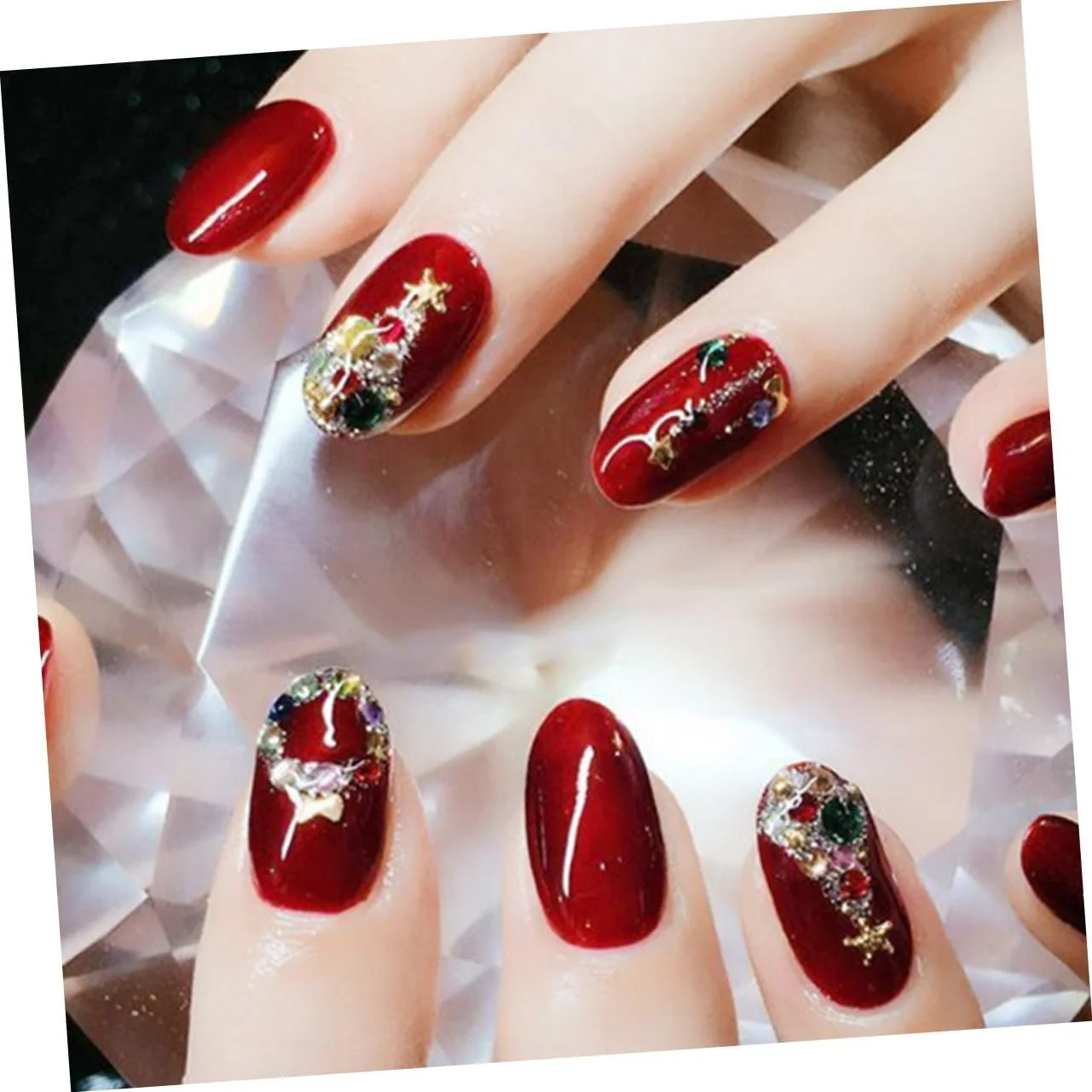 Металлическое украшение для ногтей FRCOLOR Рождественское 24 шт., фото №7