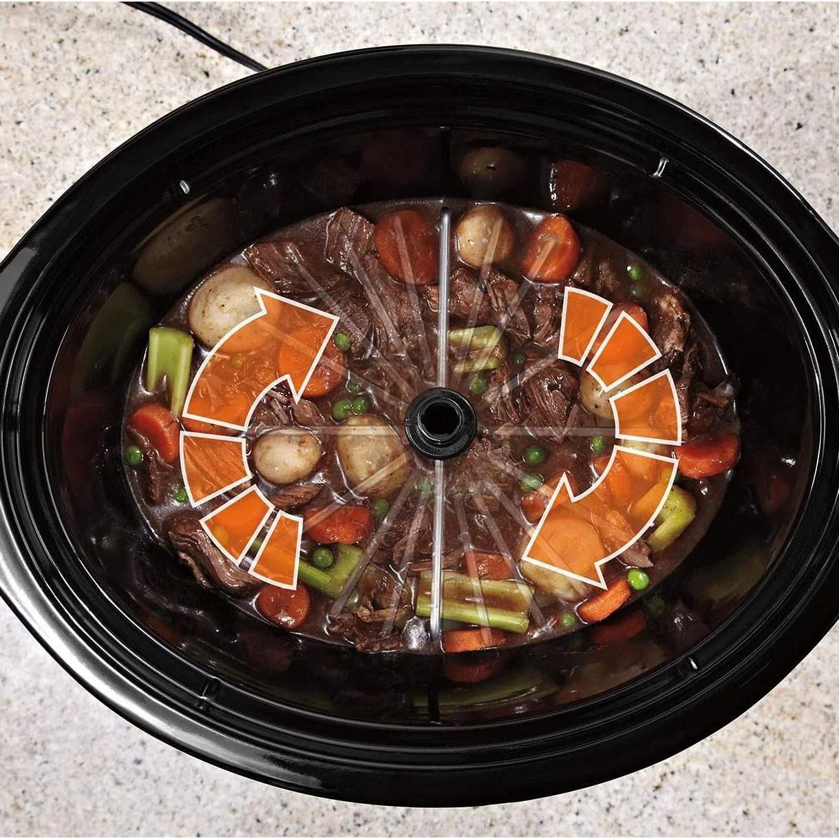 Повільноварка Crock-Pot CSC012X Auto-Stir (5.7 л) з автоматичним помішуванням, фото №5