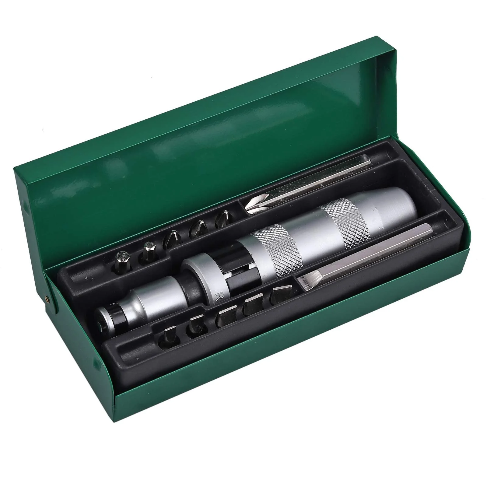 Набір ударних викруток Justech 13 предметів 1/2 дюйма 12 біт, фото №1