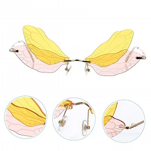 Солнцезащитные очки Квадратные PACKOVE Без оправы для женщин Унисекс x2 шт. synthetic.ua - Фото 1