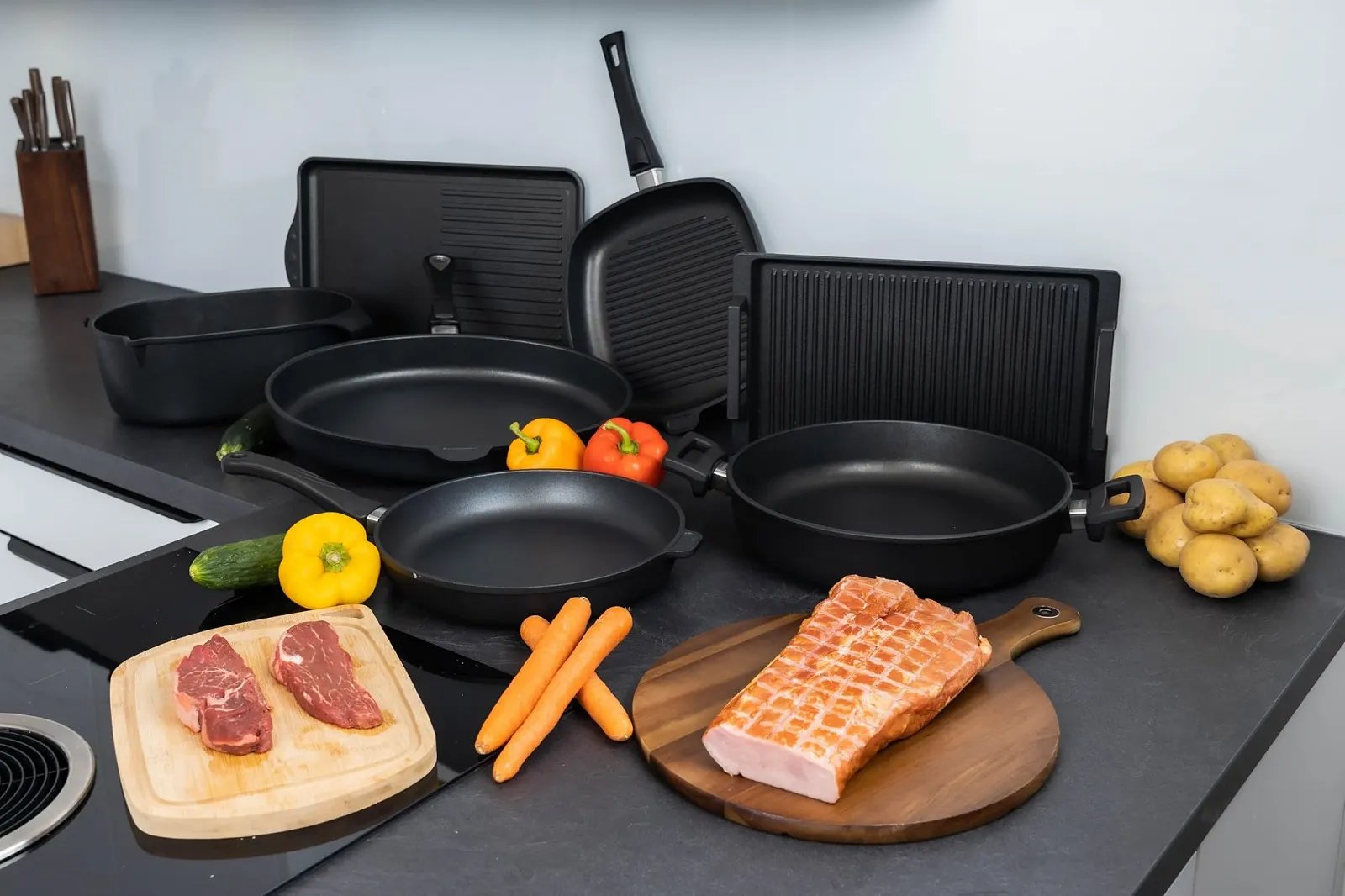 Каструля квадратна Eurolux 28 см з литого алюмінію для індукції та духовки PFOA-Free, фото №9