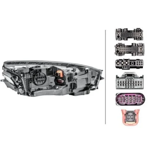 Основная фара HELLA 1EX 011 869-411 для AUDI VW, левая, фото №2