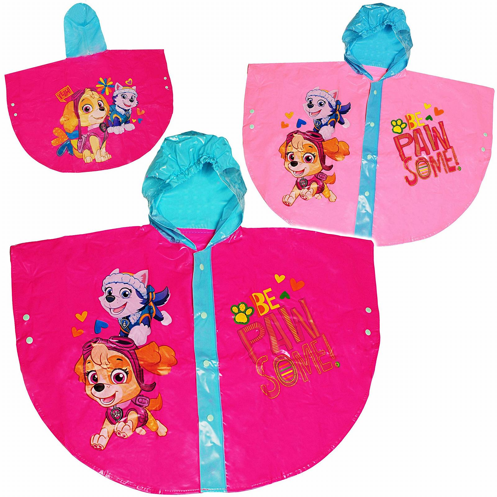 Дитячий плащ-пончо Paw Patrol Skye & Everest Розмір 128-146 Рожевий/різнокольоровий, фото №1 Дитячий плащ-пончо Paw Patrol Skye & Everest Розмір 128-146 Рожевий/різнокольоровий, фото №1