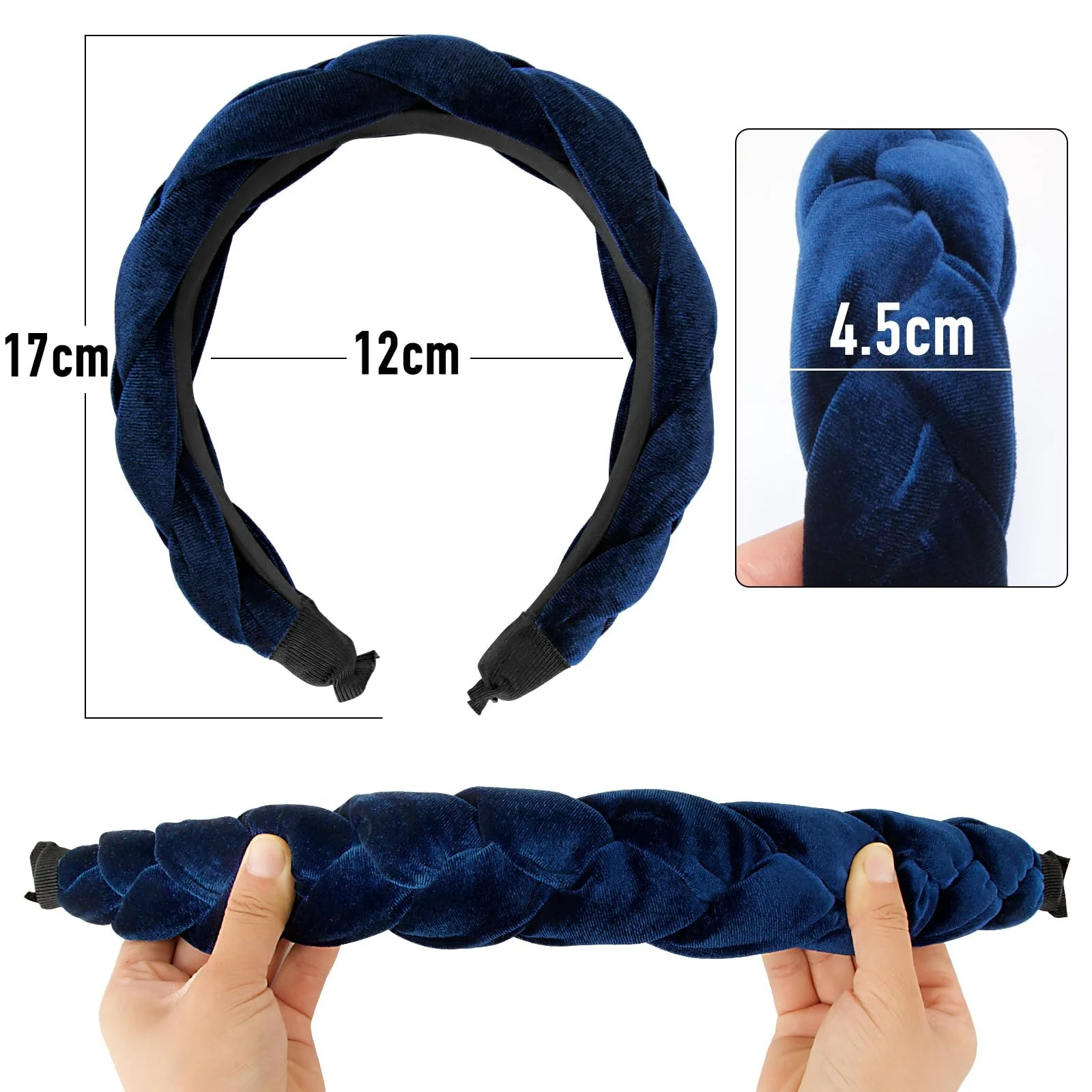 Обруч для волос бархатный BETESSIN, фото №2