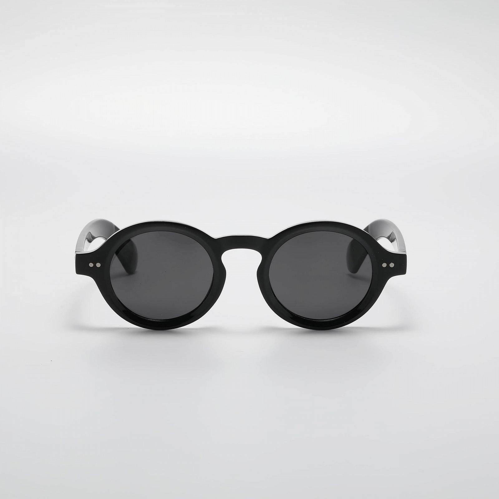 Круглі поляризовані сонцезахисні окуляри з товстою оправою WDZAYXC для чоловіків і жінок, фото №3