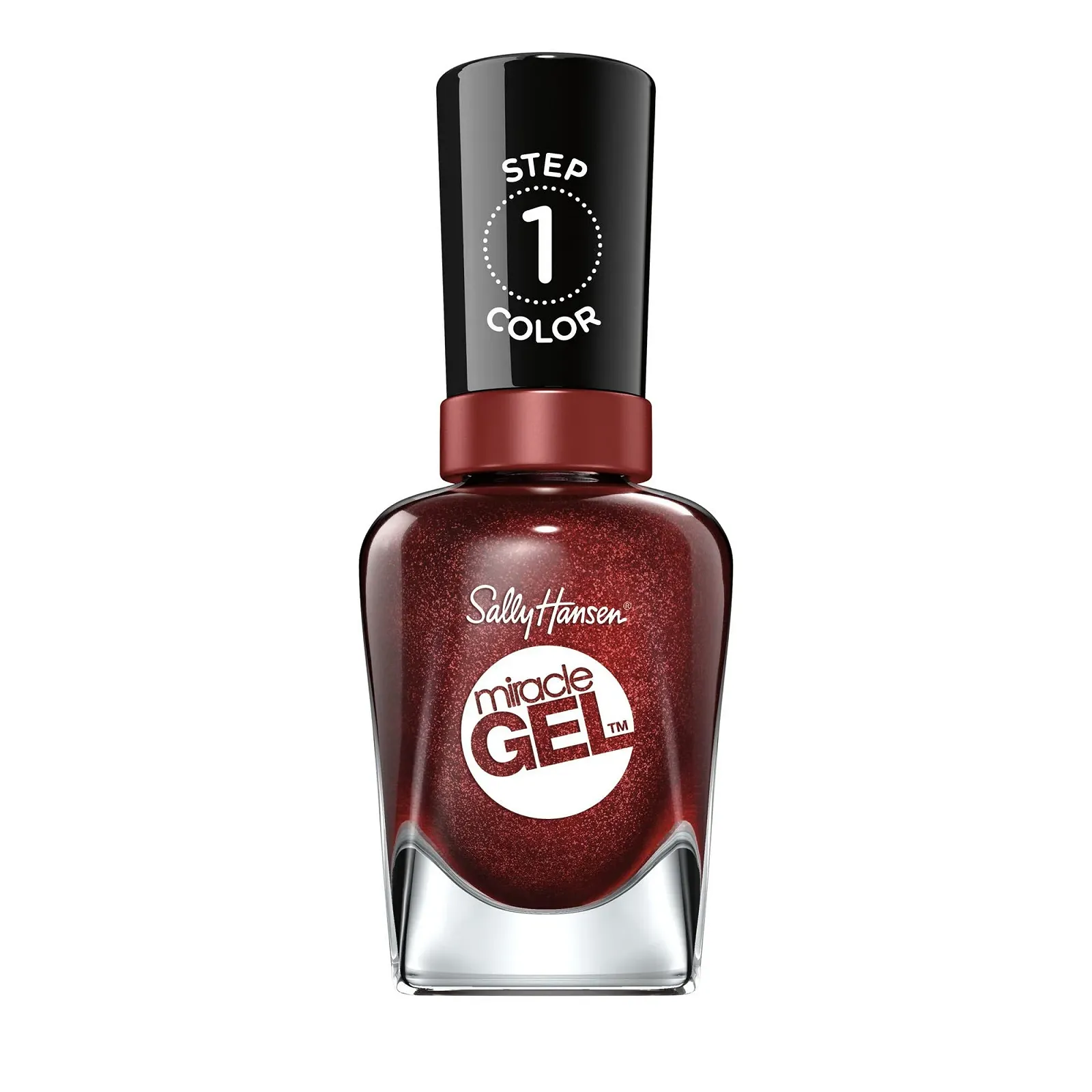 Гель-лак Sally Hansen Miracle Gel № 555 Темно-красный, 14.7 мл, фото №1 Гель-лак Sally Hansen Miracle Gel № 555 Темно-красный, 14.7 мл, фото №1