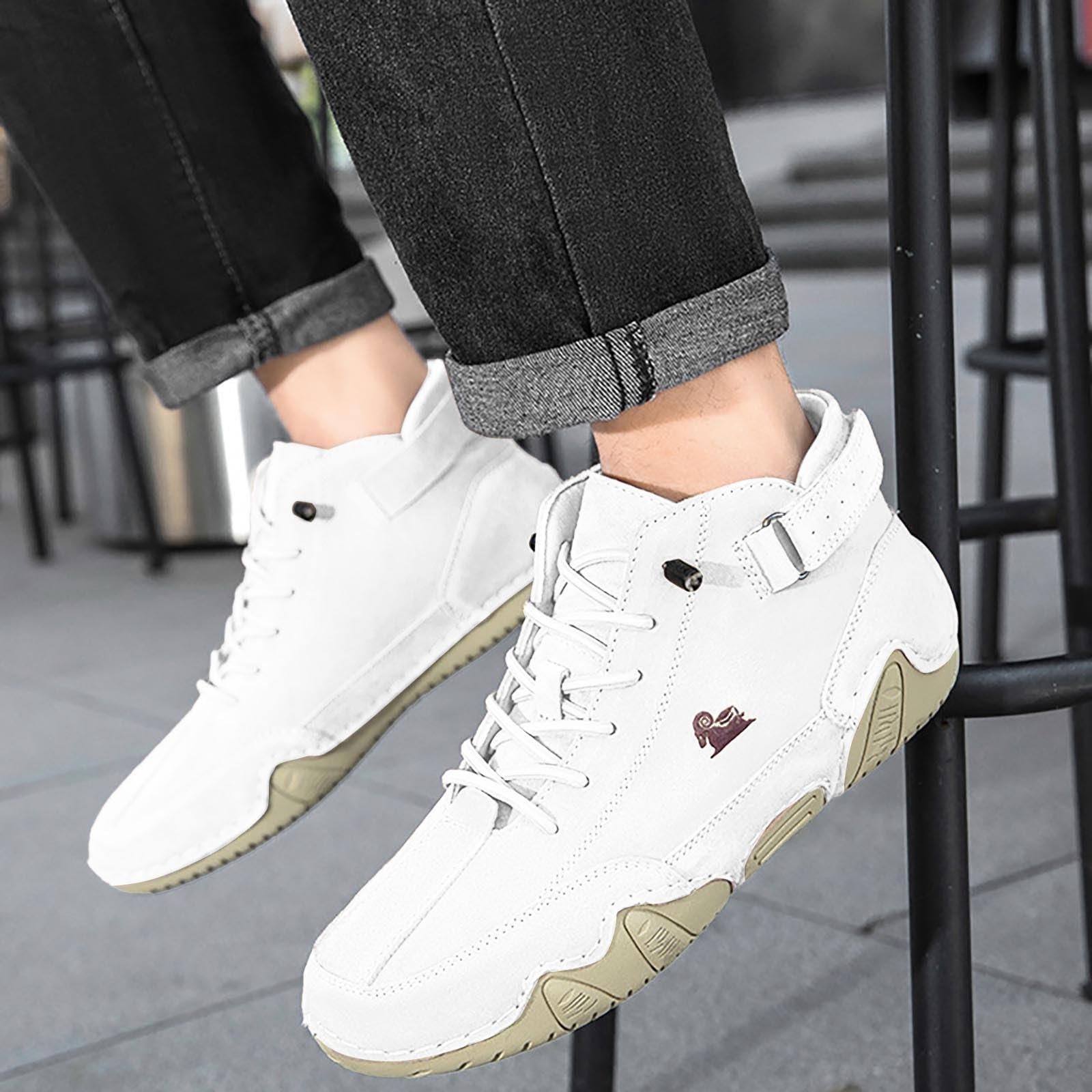 Ботинки Lvnsdknerse мужские и женские, кожаные, высокие, альпака, ковбойские, итальянские, водонепроницаемые, для тренировок, для лодки, с пальцами, унисекс, размеры, фото №3