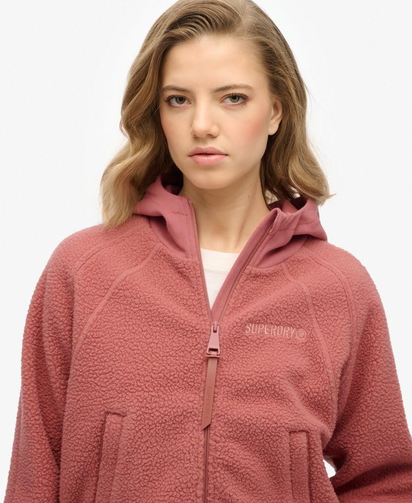 Женская куртка с капюшоном Superdry Active Tech Fleece на молнии, фото №3