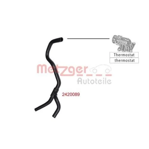 Шланг радіатора METZGER 2420089 для FORD, фото №2 Шланг радіатора METZGER 2420089 для FORD, фото №2