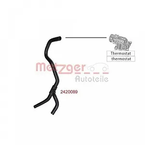 Шланг радіатора METZGER 2420089 для FORD synthetic.ua - Фото 1