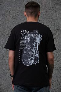 Оверсайз футболка з принтом Without greek black synthetic.ua - Фото 1