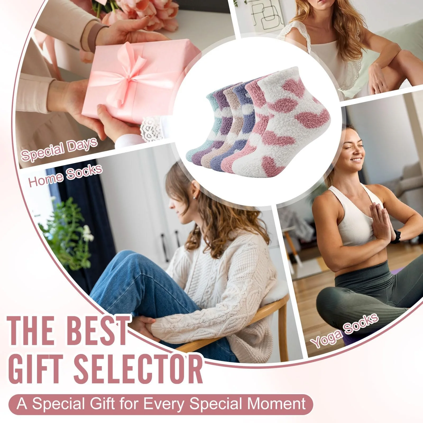 Шкарпетки Пухнасті 6 пар, Жіночі, М'які, Плюшеві, Товсті, фото №6