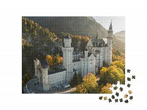 Пазл puzzleYOU Puzzle Collection Germany "Вид с воздуха на замок Нойшванштайн, Швангау, Германия" 1000 элементов synthetic.ua - Фото 1