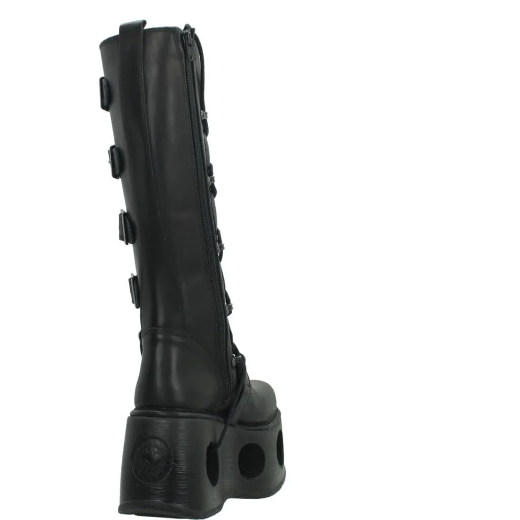 Чоботи New Rock Neptuno M-272-S2 готичні шкіряні чорні, фото №3 Чоботи New Rock Neptuno M-272-S2 готичні шкіряні чорні, фото №3