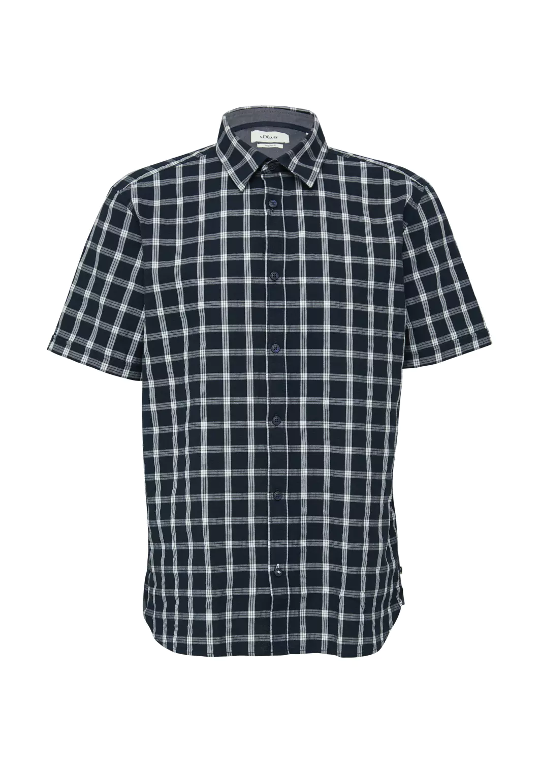 Рубашка Regular fit s.Oliver 2161420.59N1 Темно-синий M, фото №4