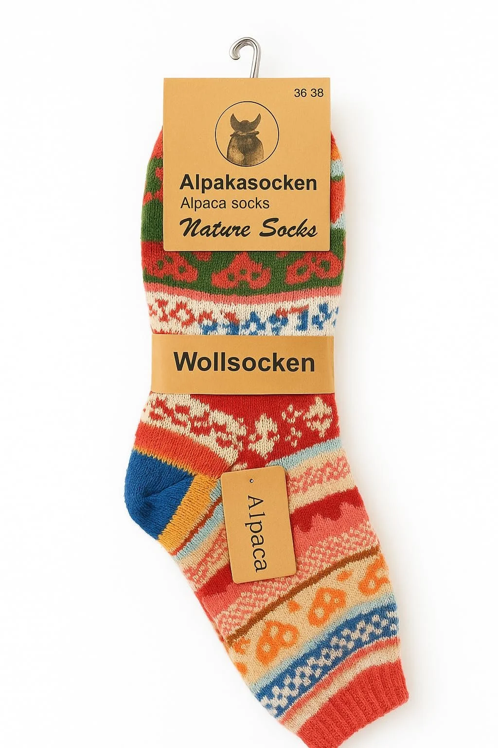 Шкарпетки з альпака вовни (3 пари) 35-46 Кольорові Теплі Змішані Вовняні Шкарпетки М'які, фото №1