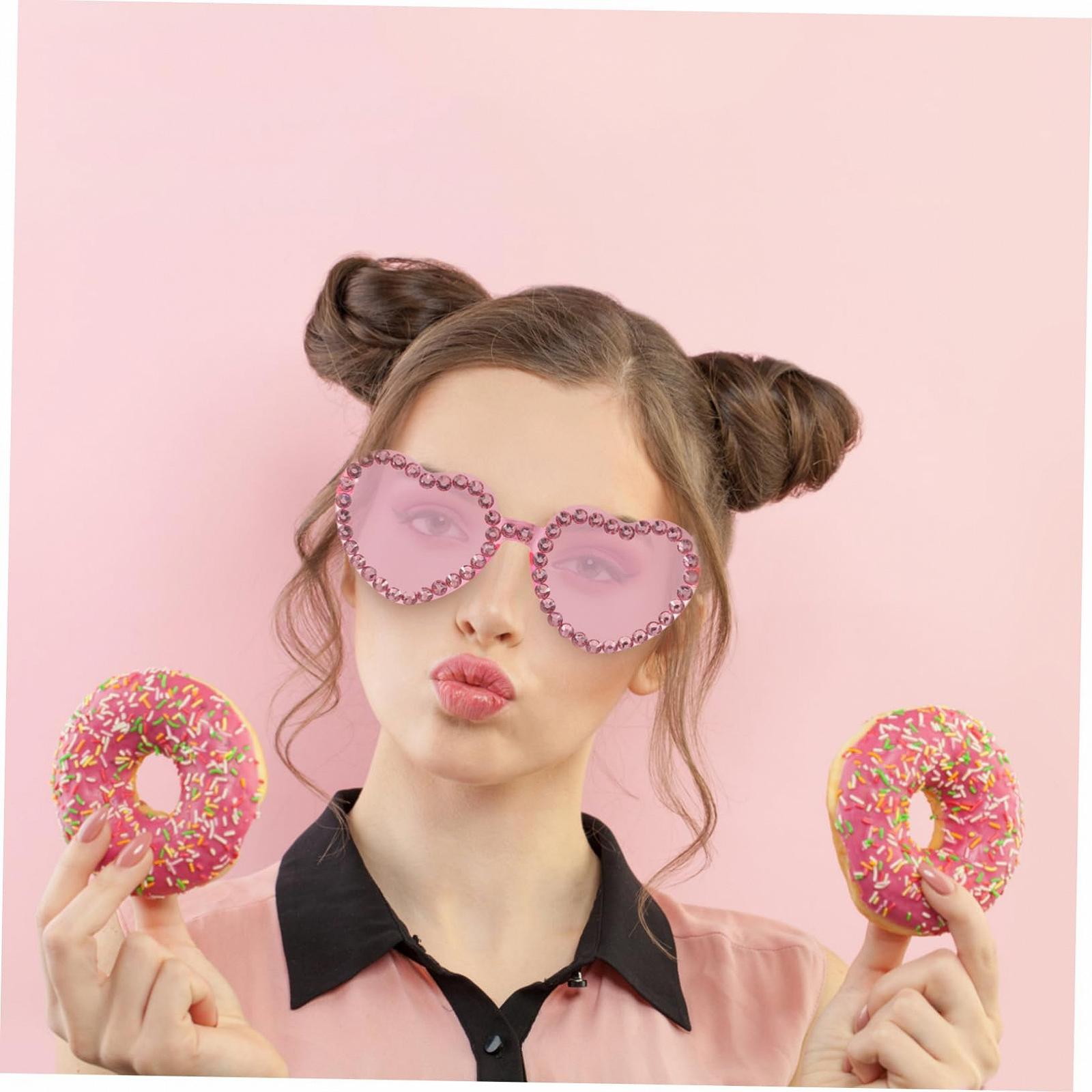 Набор солнцезащитных очков VALICLUD, 5 шт, деревянные боксы для рукоделия, бескаркасные очки, костюмы, маскарад, юбилейные модные очки, украшения для аквариумов, волшебные украшения для очков, фото, фото №3