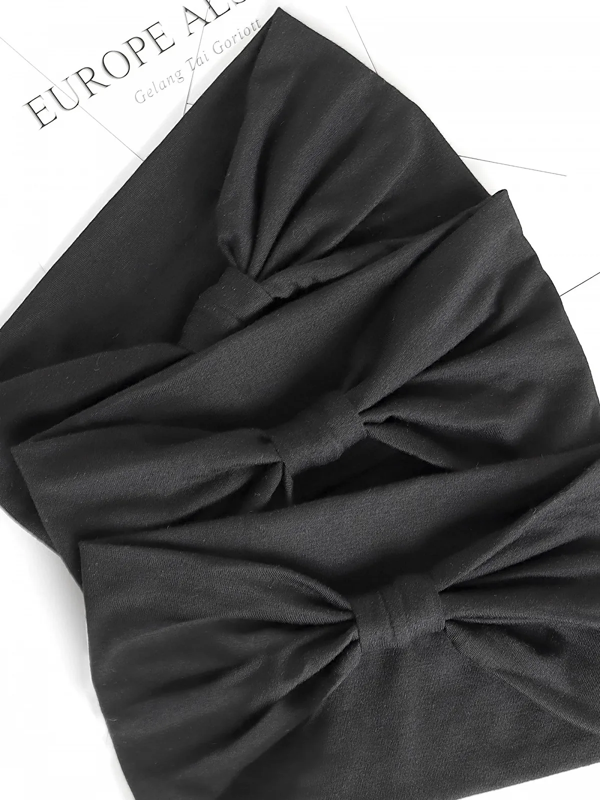 Пов'язка на голову Boho Широка Жіноча Еластична, фото №5