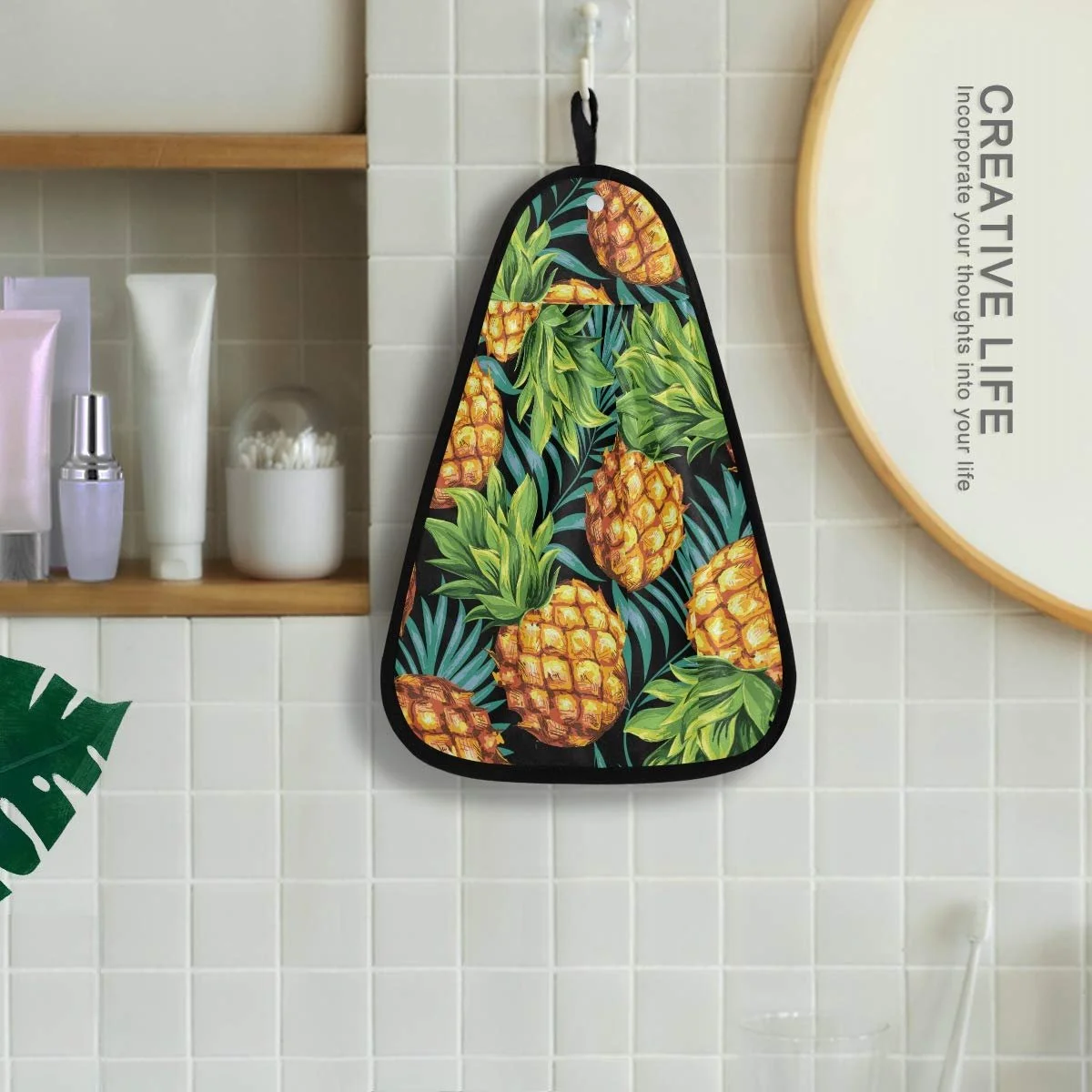 Полотенце Gold Pineapple впитывающее быстросохнущее для кухни и ванной, фото №4