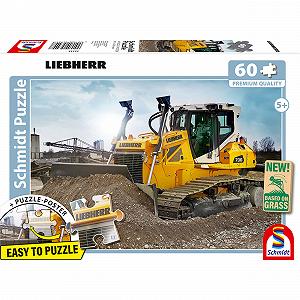 Пазл Schmidt Spiele Liebherr PR736 Bulldozer 56549 60 элементов Травяной картон Разноцветный - Фото 1