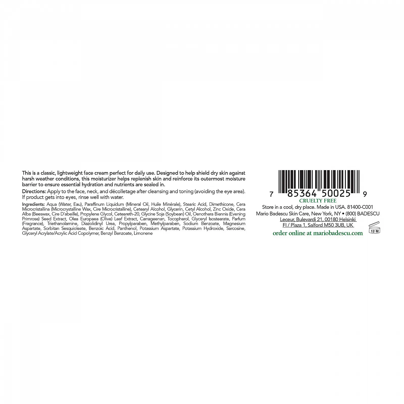 Денний крем Mario Badescu Protective для комбінованої, сухої та чутливої шкіри 29 ml / 1 oz, фото №2 Денний крем Mario Badescu Protective для комбінованої, сухої та чутливої шкіри 29 ml / 1 oz, фото №2