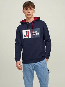 Худі JCOLOGAN SWEAT HOOD AW22 SN 12216327-Navy Blazer Jack&Jones Темно-синій XXL - Фото 1