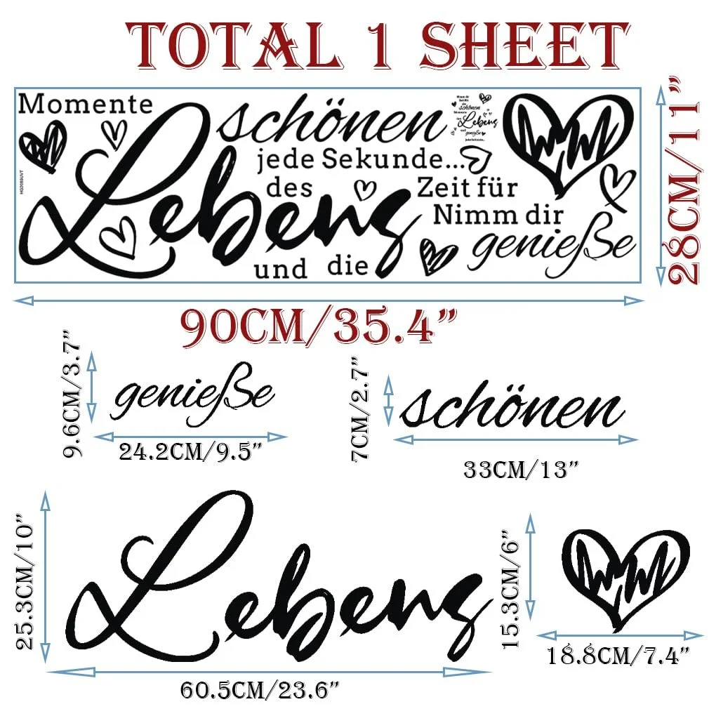 Наклейка на стіну HPNIUB Напис "Приділяйте час прекрасним моментам" Вінілова, фото №1