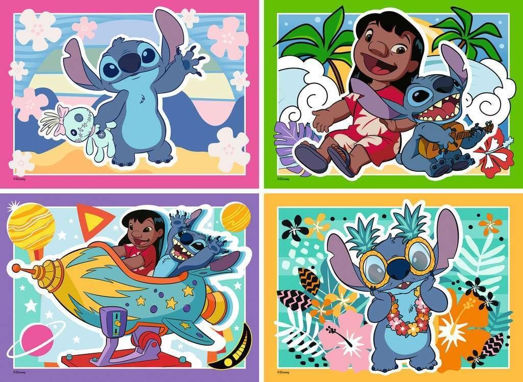 Детский пазл Ravensburger Speedy Puzzle Disney Stitch 4 x 35 деталей, фото №2