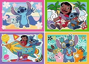 Детский пазл Ravensburger Speedy Puzzle Disney Stitch 4 x 35 деталей synthetic.ua - Фото 1