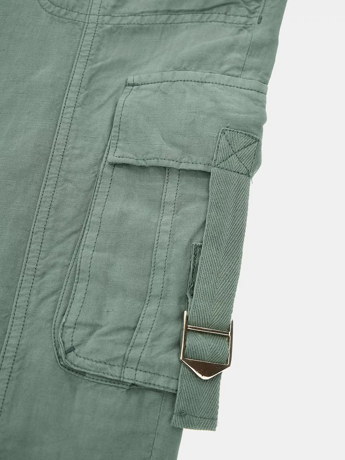 Женские штаны-карго клеш GUESS JEANS / Светло-зеленые / Размер 27, фото №7