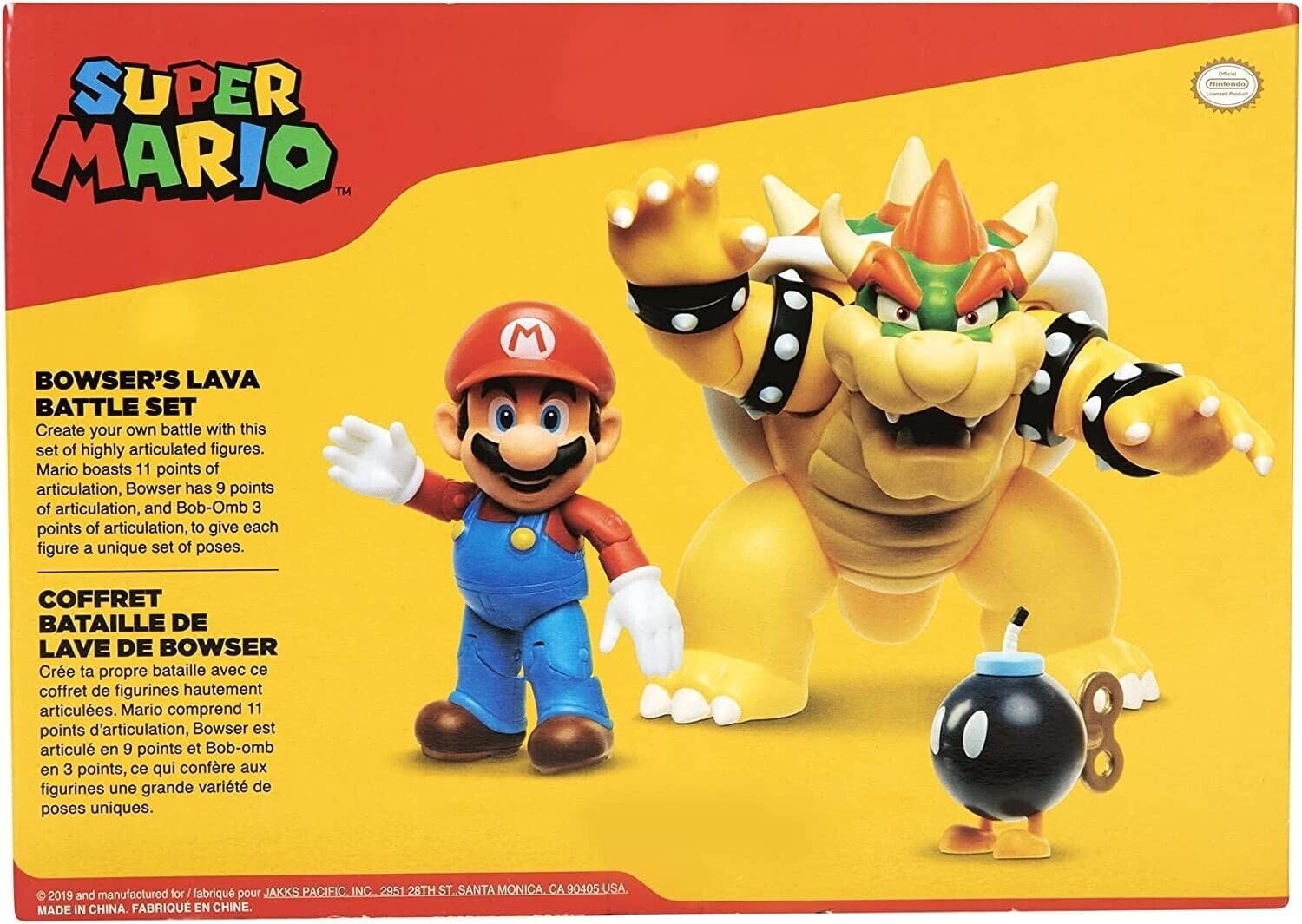 Набор фигурок Марио Nintendo Super Mario Боузер 18 см против Марио (Волна 1), фото №9