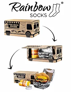 Носки Rainbow Socks Food Truck Box - 3 пары synthetic.ua - Фото 1