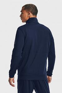 Джемпер UA PIQUE TRACK JACKET 1366202-408 Under Armour Темно-синій S synthetic.ua - Фото 1