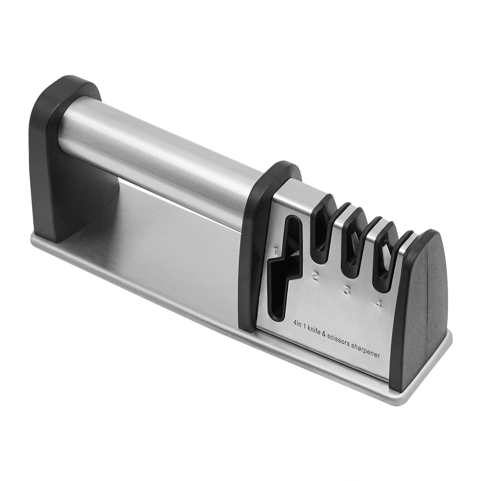 Точило для ножів професійна 4 в 1 багатофункціональна для всіх типів ножів та сильно затуплених лез, фото №6