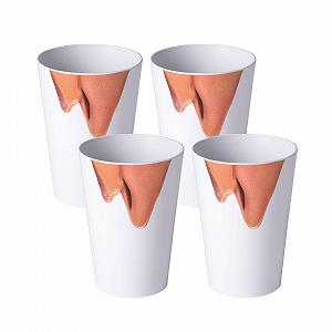 Набір стаканів AWAVE Festival 4 шт., rPET, 400 мл, з мірною позначкою - Фото 1