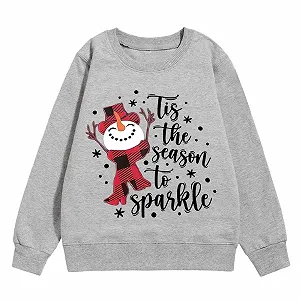 Джемпер Generisch с графическим принтом для девочки, круглый вырез, длинные рукава, милый пуловер с приспущенной линией плеча synthetic.ua - Фото 1