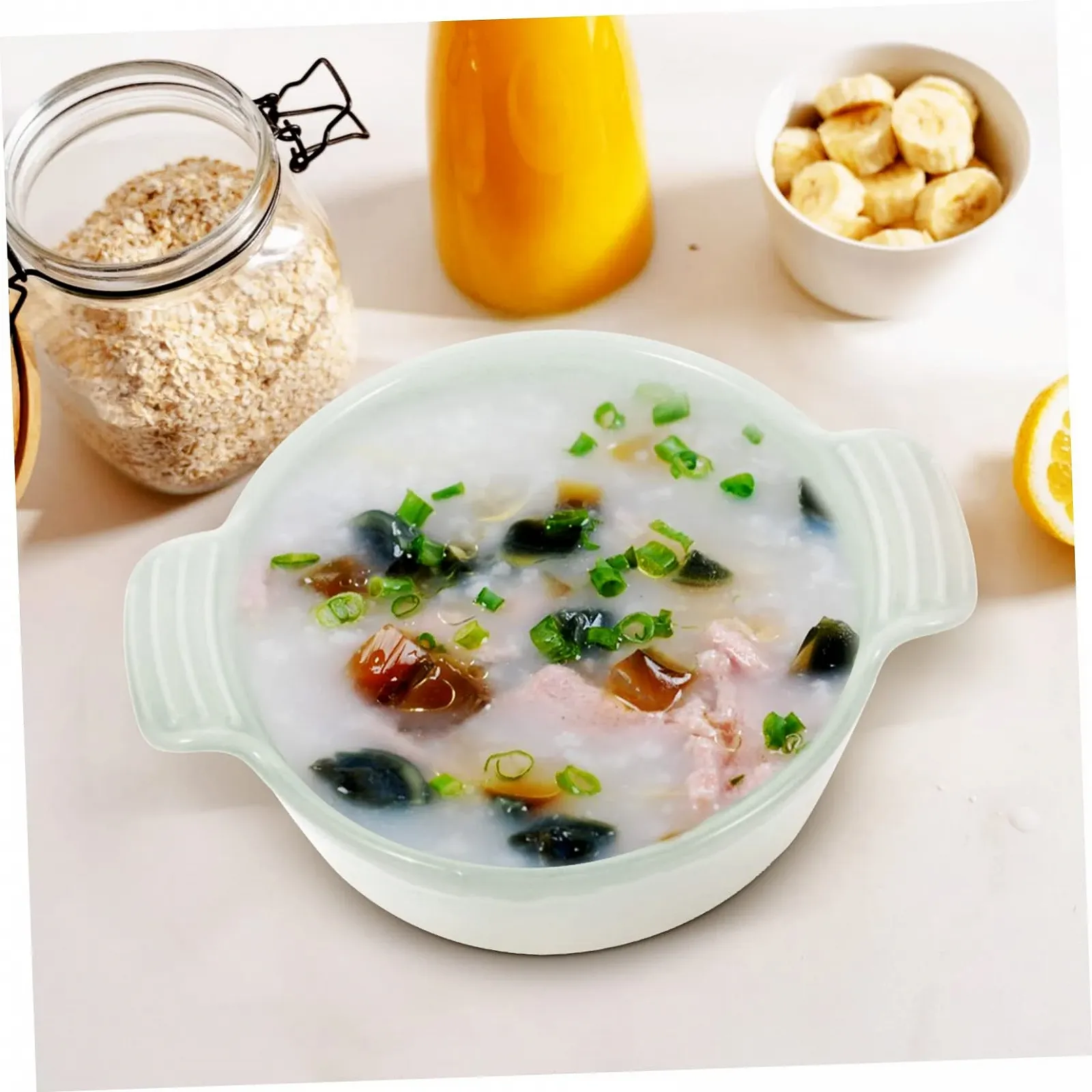 Форма для запікання Gatuida керамічна з двома ручками кругла зелена, фото №3 Форма для запікання Gatuida керамічна з двома ручками кругла зелена, фото №3