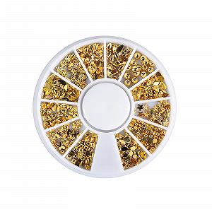 3D Декор для нігтів Стрази Сплав 12 Ячейок Зірка Місяць Заклепки Зірка Прикраса для нігтів Серце - Фото 1