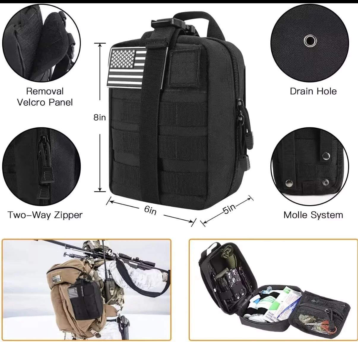 Набір для виживання Emergency Allprepare 21-в-1 з аптечкою першої допомоги, фото №2