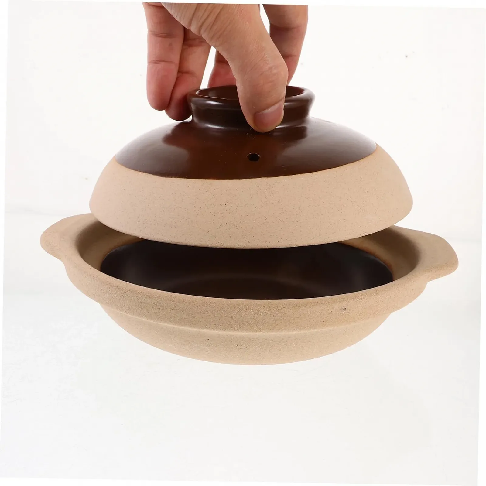 Кастрюля VALICLUD керамическая термостойкая с нескользящей ручкой, фото №8