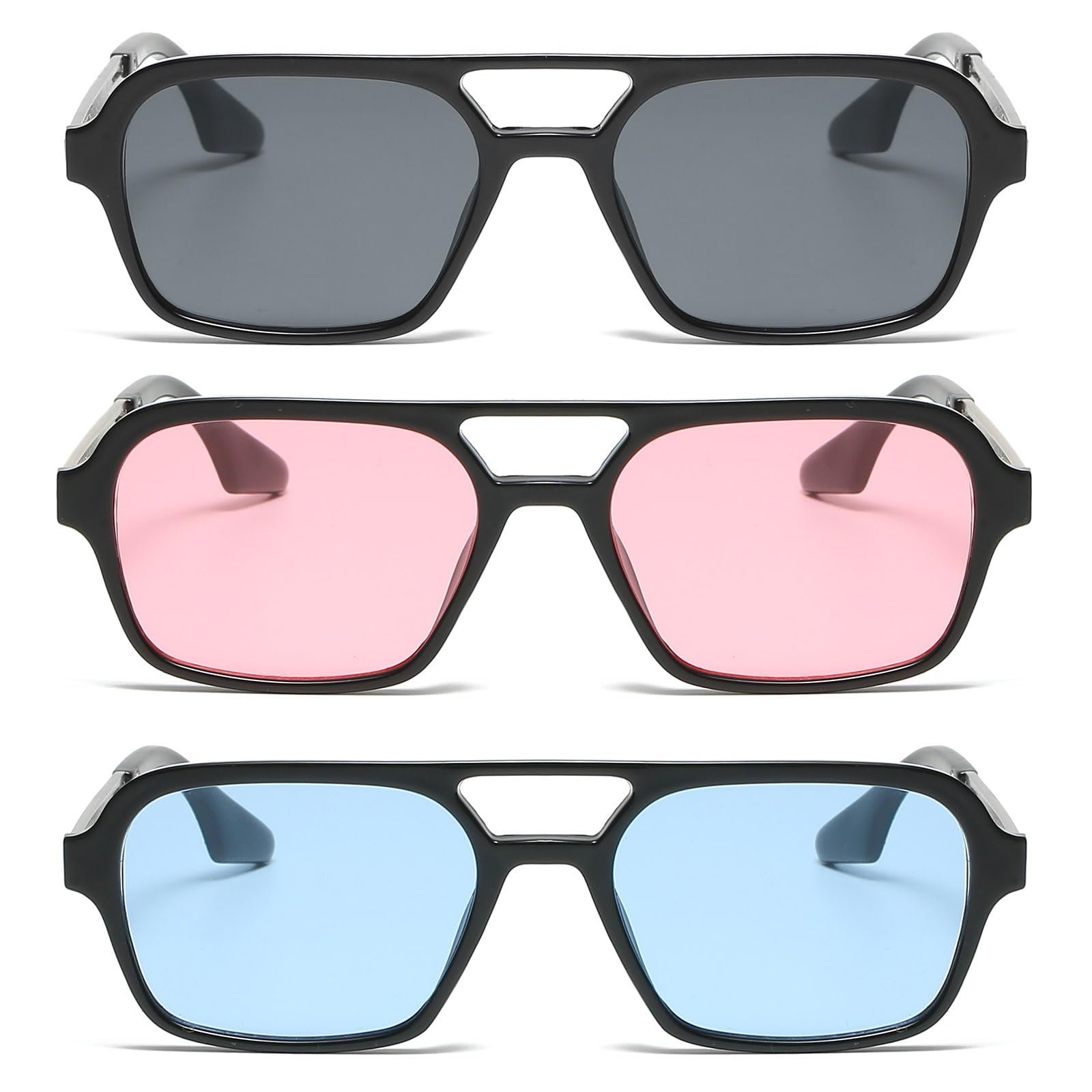 Сонцезахисні окуляри Авіатор LJCZKA Унісекс Ретро 70-х Класичні Плоскі Квадратні Металева оправа, фото №7 Сонцезахисні окуляри Авіатор LJCZKA Унісекс Ретро 70-х Класичні Плоскі Квадратні Металева оправа, фото №7