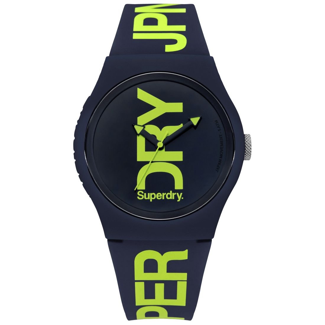 Чоловічий аналоговий кварцовий годинник Superdry SYG189UN з силіконовим ремінцем, фото №1