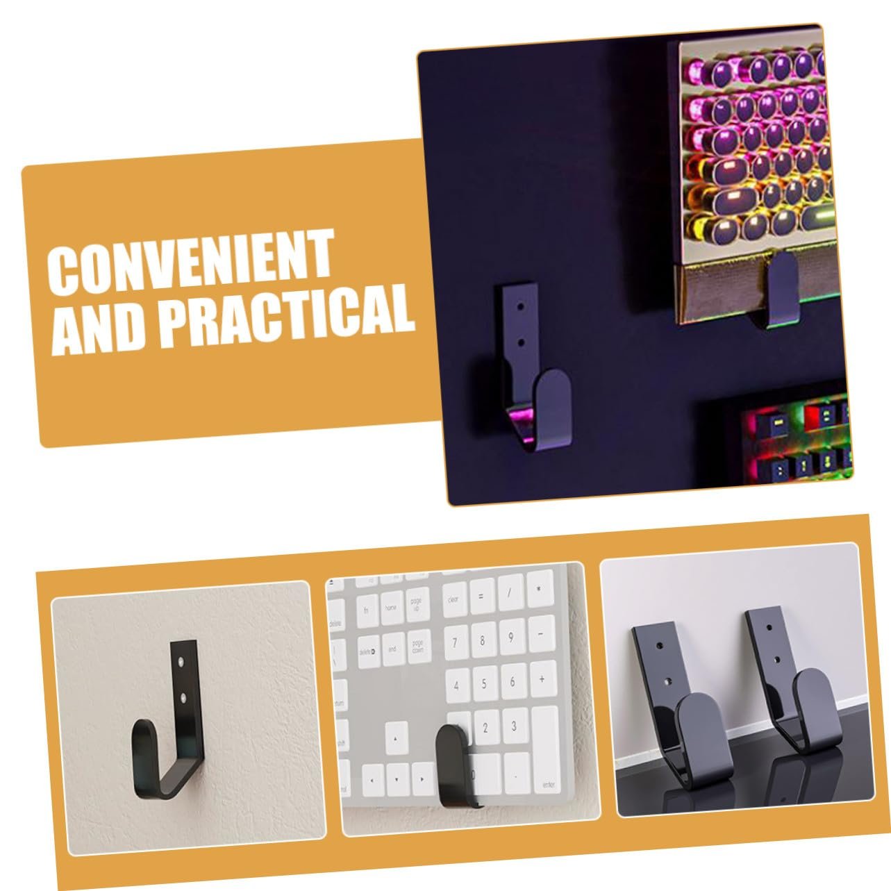Настінне кріплення для клавіатури, 4 шт., фото №3