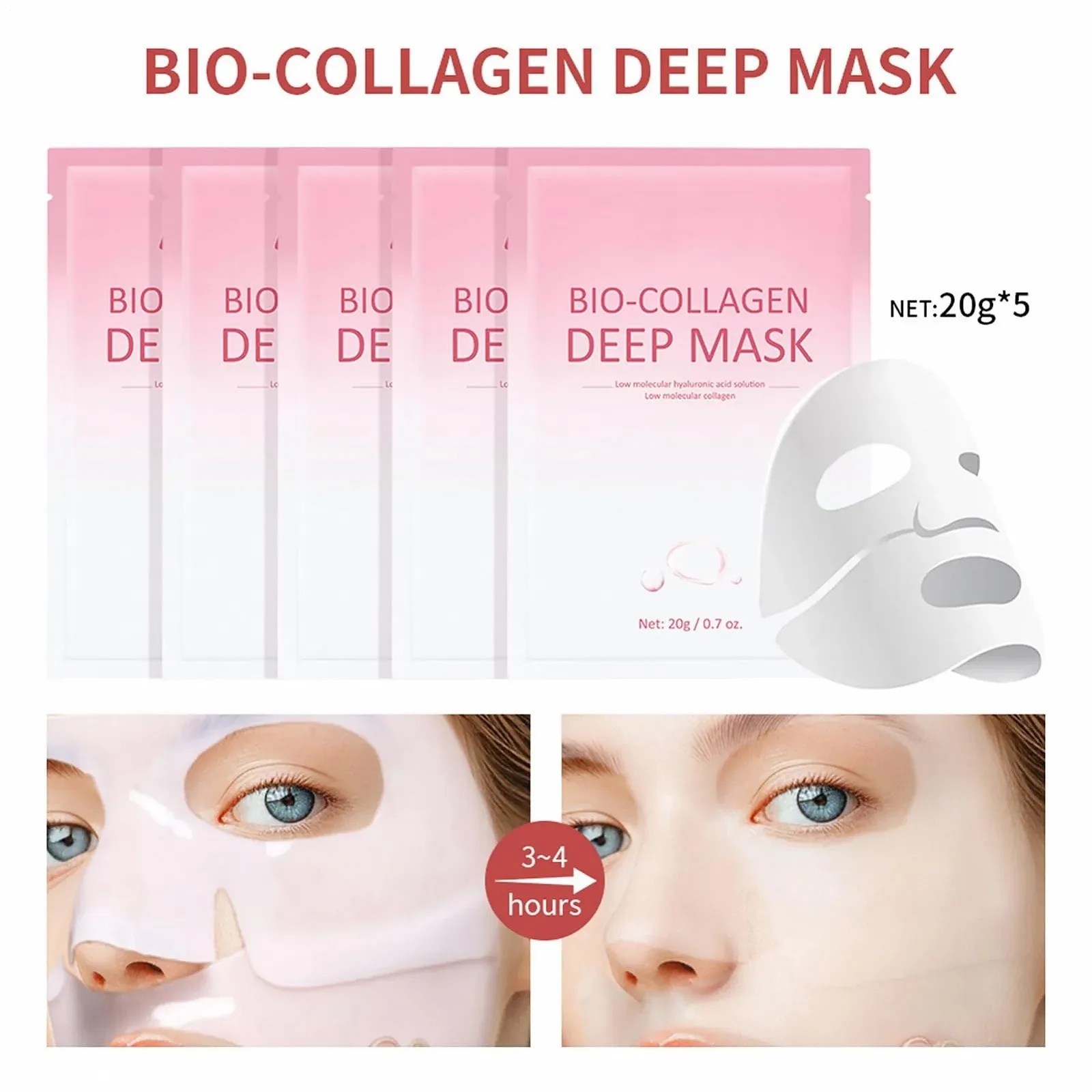 Маска-пілінг для обличчя, Soothing Moisturizer Mask з пензлем, освіжаючі засоби для краси, фото №4