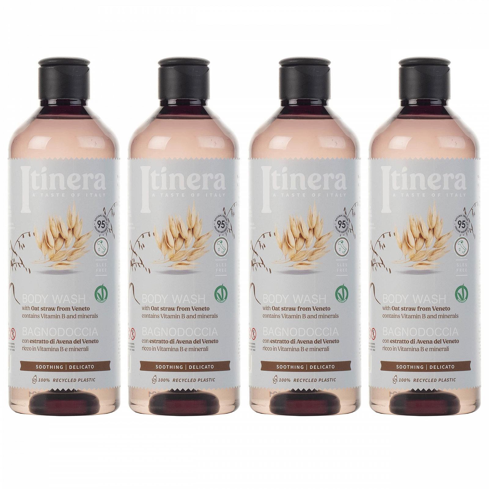 Гель для душу ITINERA Soothing з вівсом 370 мл (Упаковка з 5 шт.), фото №5