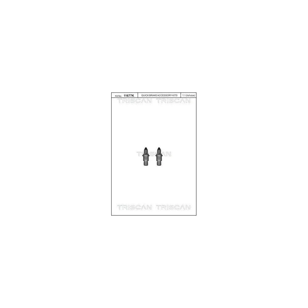 Комплект болтов тормозного диска TRISCAN 8105 116018, фото №1 Комплект болтов тормозного диска TRISCAN 8105 116018, фото №1