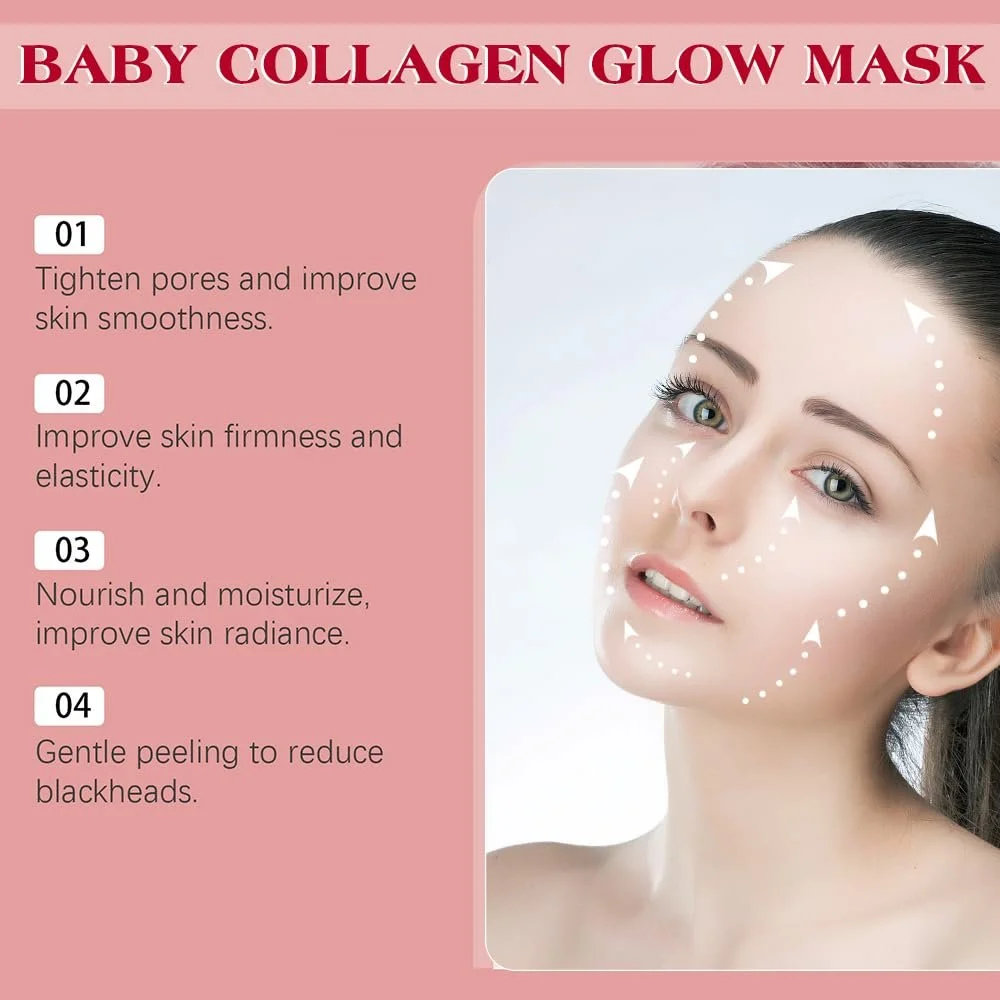 Маска Колагенова KUIRUNRX, Органічна Колагенова Маска Корейська, Зволожуюча Нічна Маска для всіх типів шкіри (50г), фото №3